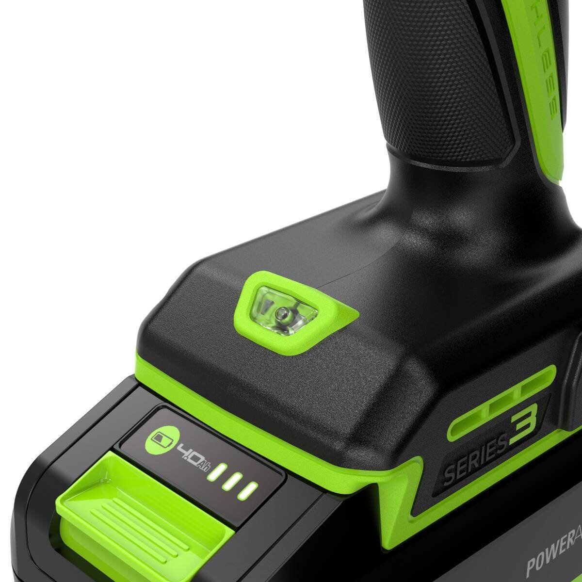 Дрель-шуруповерт Greenworks DD345 (3708307CUB) [24В, 1х4.0 Ач, бесщеточный, кейс]