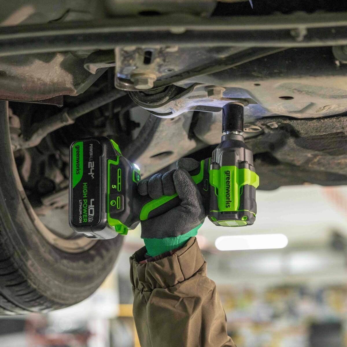 Гайковерт аккумуляторный ударный GREENWORKS IW5500 без АКБ и ЗУ (3805007)