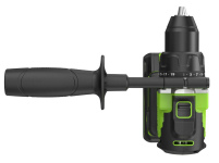 Дрель-шуруповерт Greenworks GD24DD90 (3707507CUD) [24В, 2х4.0 Ач, бесщеточный, кейс]