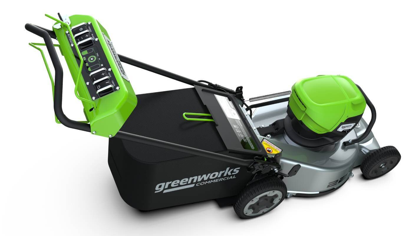 Газонокосилка аккумуляторная GREENWORKS LM221S (2519407) [82В, без АКБ и ЗУ]