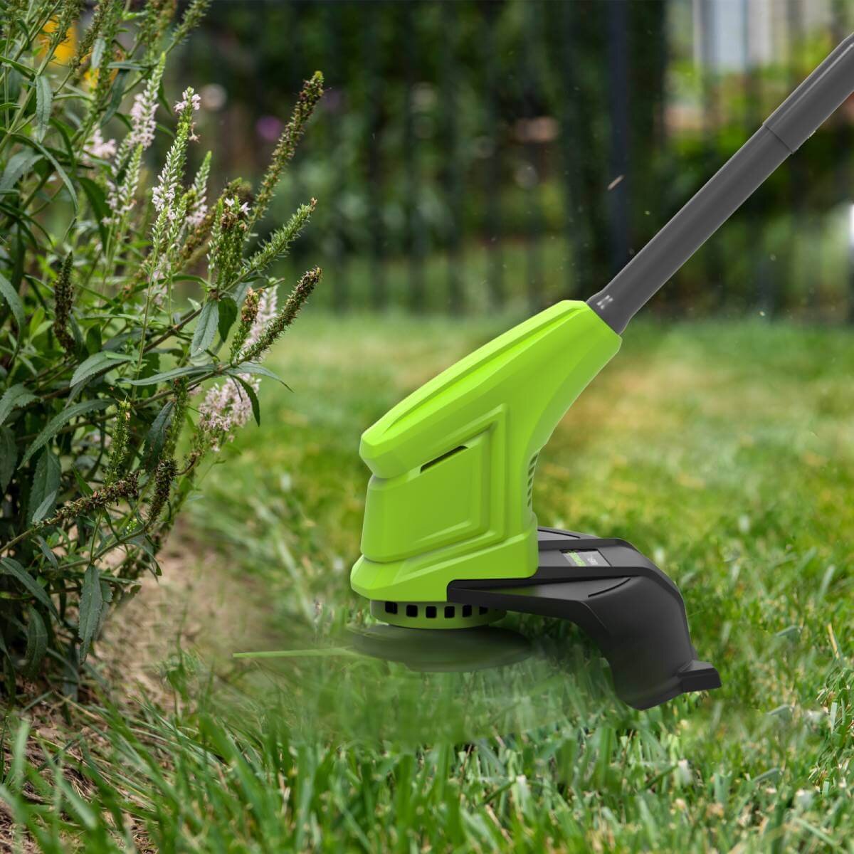 Триммер аккумуляторный GREENWORKS G24L(S)T25K2 (2113307SA) [24В, 1х2.0 Ач, з/у]