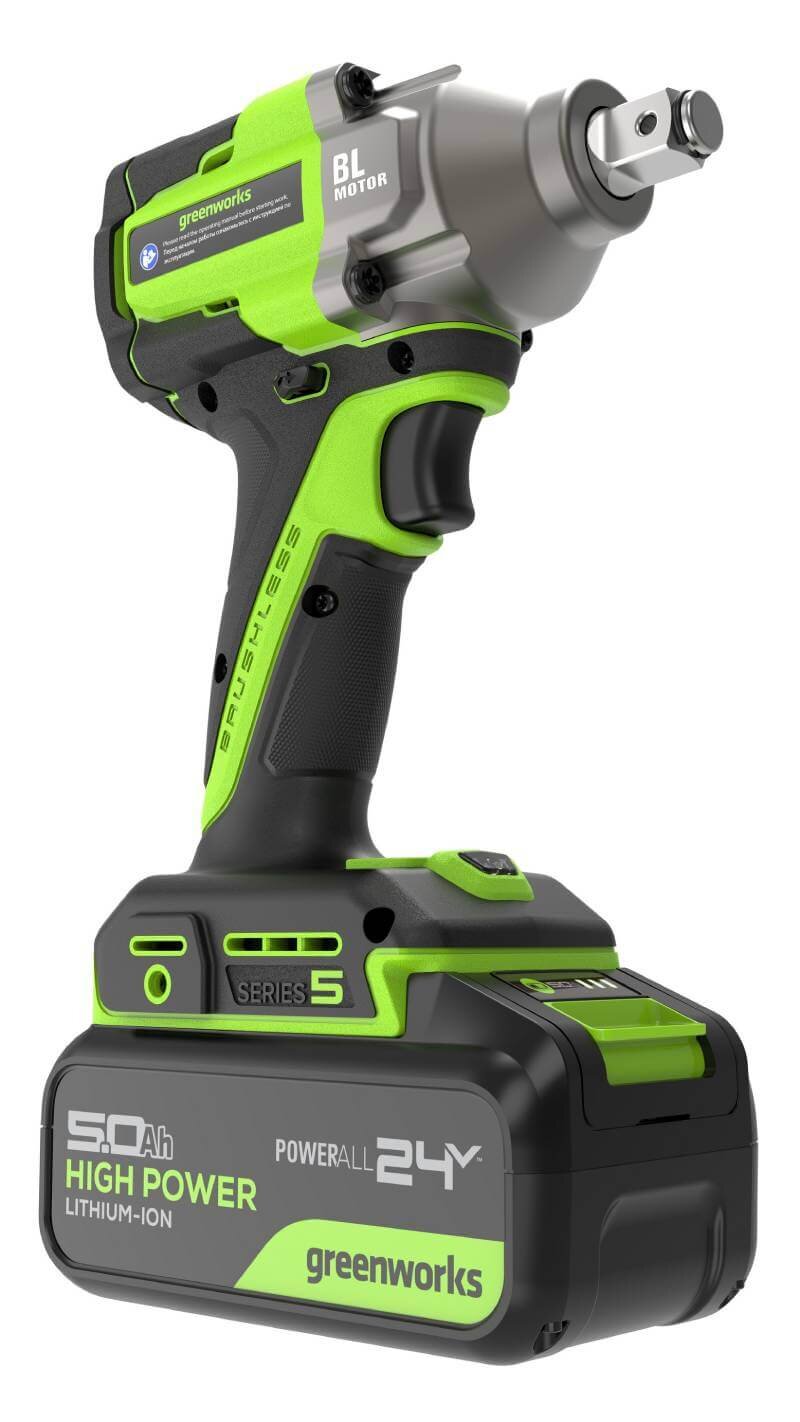 Гайковерт аккумуляторный ударный GREENWORKS IW5500 (3805007CUG)