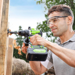 Дрель-шуруповерт Greenworks GD24DD90 (3707507CUD) [24В, 2х4.0 Ач, бесщеточный, кейс]