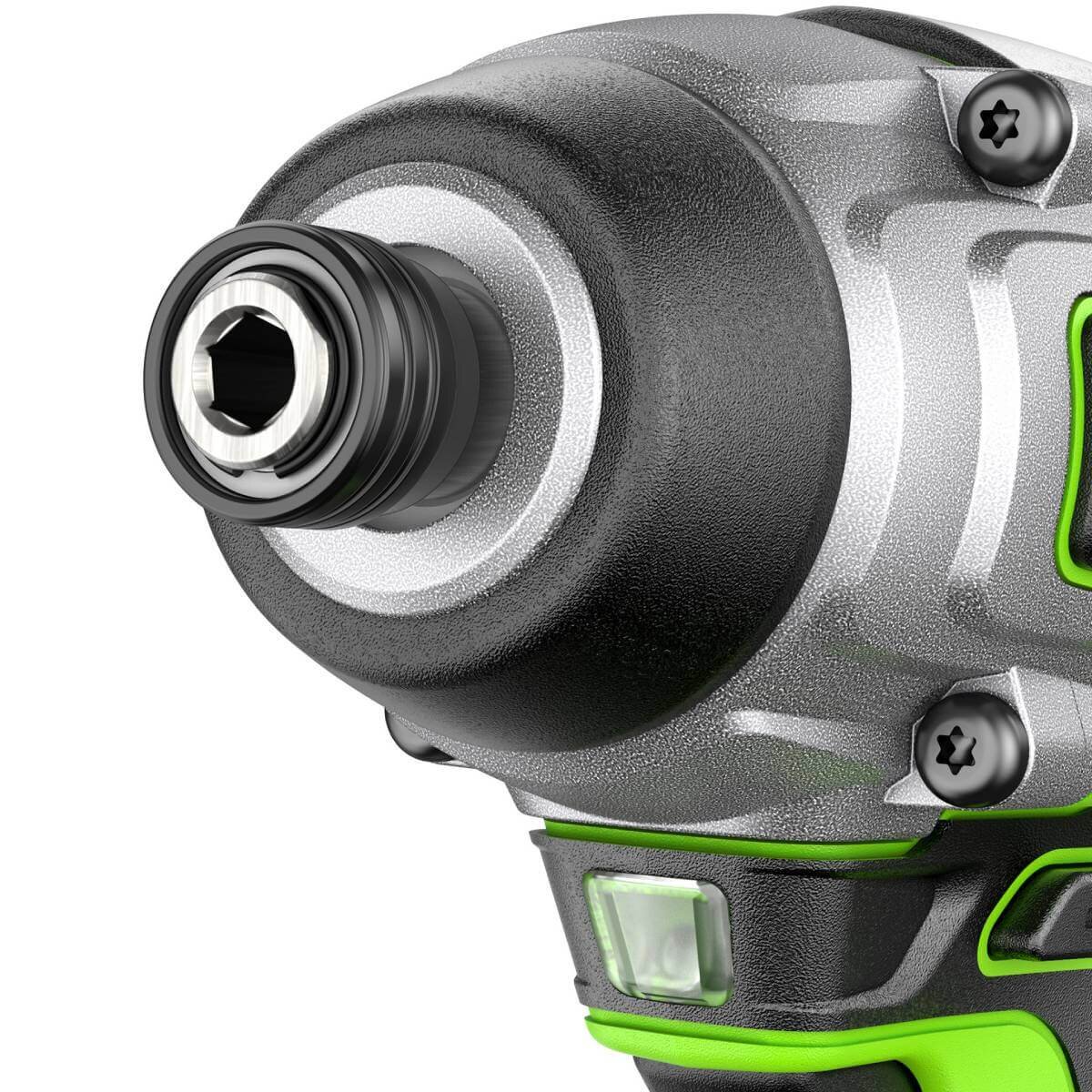 Винтоверт аккумуляторный ударный GREENWORKS GD24ID3 (3802807CUA)