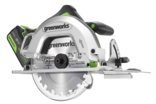 Пила дисковая аккумуляторная GREENWORKS GD24CS (1500907CUG)