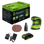 Шлифмашина эксцентриковая (орбитальная) аккумуляторная GREENWORKS (3100907CUA)