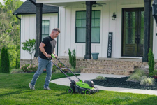 Газонокосилка аккумуляторная GREENWORKS G24X2LM411 (2520907) [2х24В, без акб и з/у]