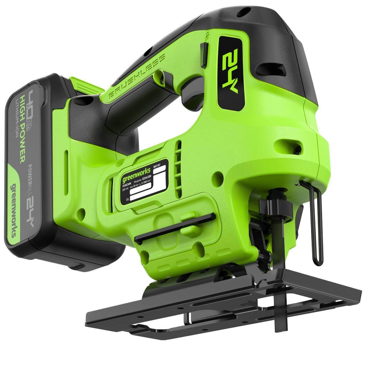 Лобзик аккумуляторный GREENWORKS GD24JS90 (3601707CUB)
