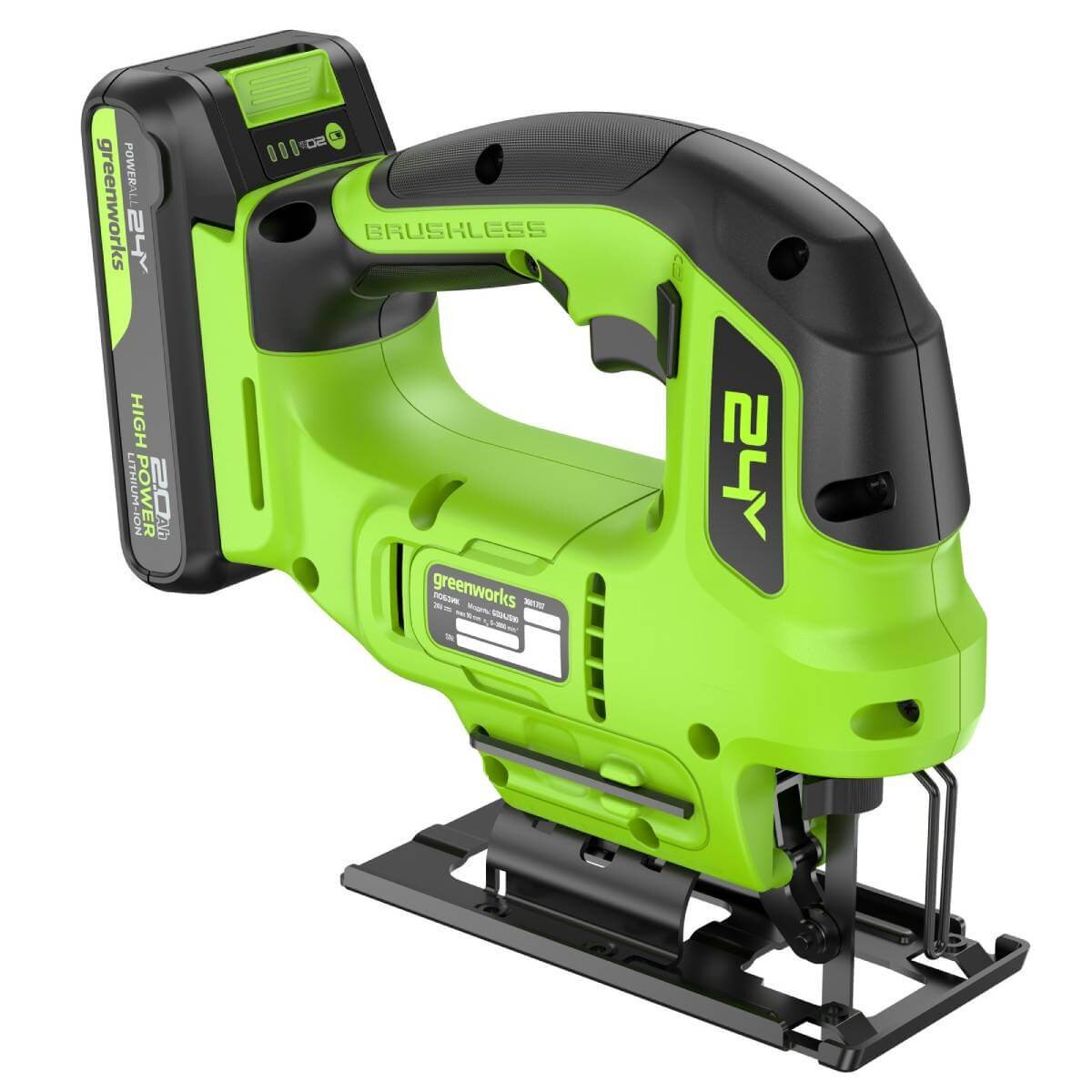 Лобзик аккумуляторный GREENWORKS GD24JS90 (3601707CUA)