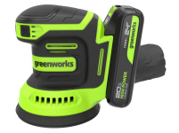 Шлифмашина эксцентриковая (орбитальная) аккумуляторная GREENWORKS (3100907CUA)