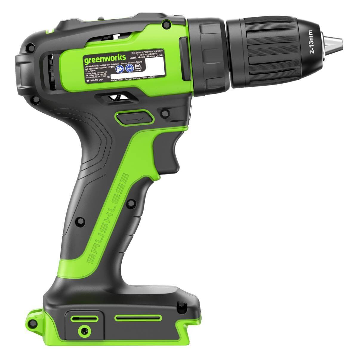 Шуруповерт Greenworks GD24DD35 (3704007UA) [24В, 1х2 Ач]