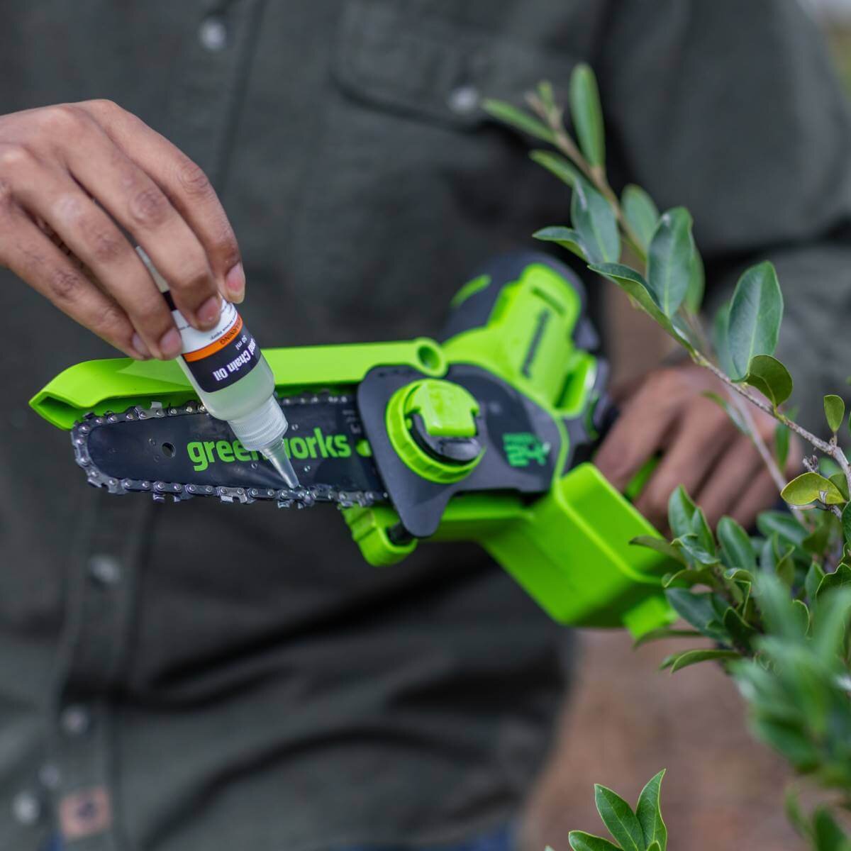 Пила садовая аккумуляторная GREENWORKS GD24CSMNX (2008707UB) [24В, 1х4.0 Ач, з/у]