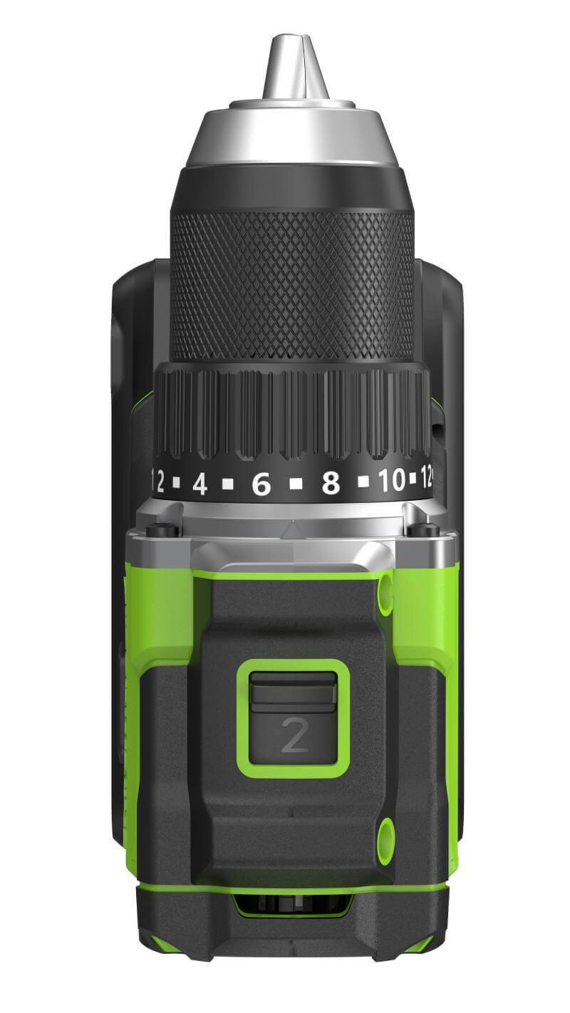 Дрель-шуруповерт Greenworks DD560 Anti-kickback (3708407CUB) [24В, 1х4.0 Ач, бесщеточный, кейс]