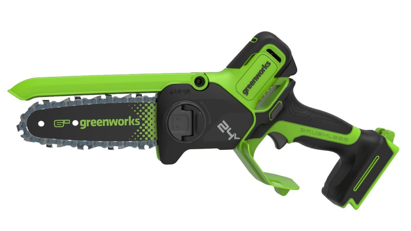 Пила садовая аккумуляторная GREENWORKS GD24CS15 (2010107) [24В, без акб и з/у]