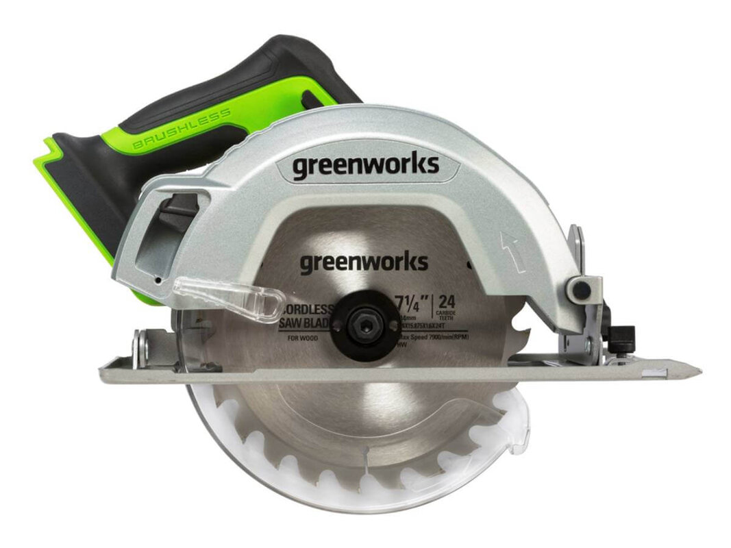 Пила дисковая аккумуляторная GREENWORKS GD24CS без АКБ и ЗУ (1500907)