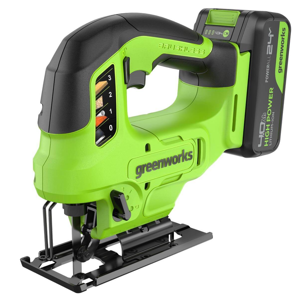 Лобзик аккумуляторный GREENWORKS GD24JS90 (3601707CUB)
