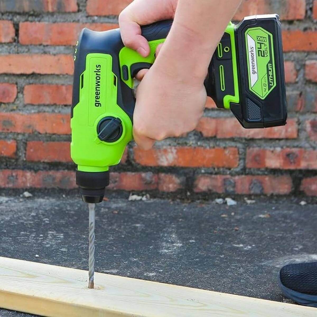 Перфоратор аккумуляторный GREENWORKS GD24SDS1 (3803107UA)