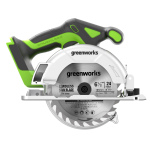 Пила дисковая аккумуляторная GREENWORKS GD24CS165 без АКБ и ЗУ (1501607)