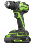 Дрель-шуруповерт Greenworks DD560 Anti-kickback (3708407CUC) [24В, 2х2.0 Ач, бесщеточный, кейс]