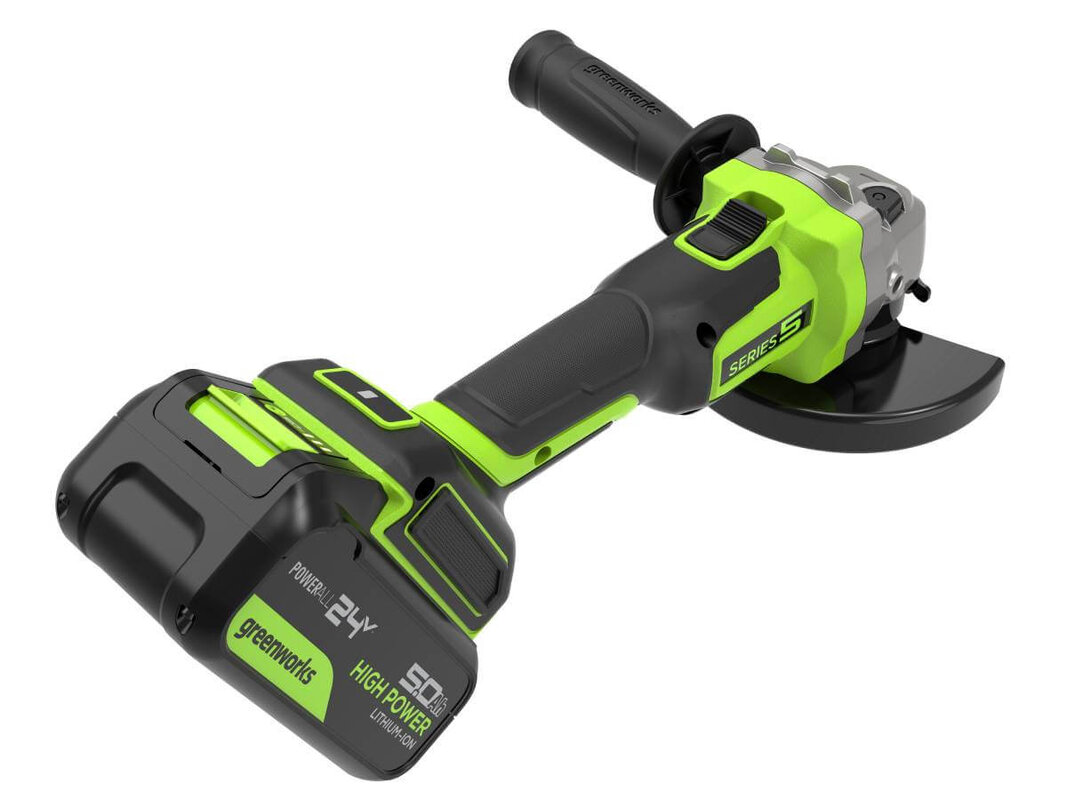 Шлифмашина угловая аккумуляторная GREENWORKS AG590 (3201007CUG)