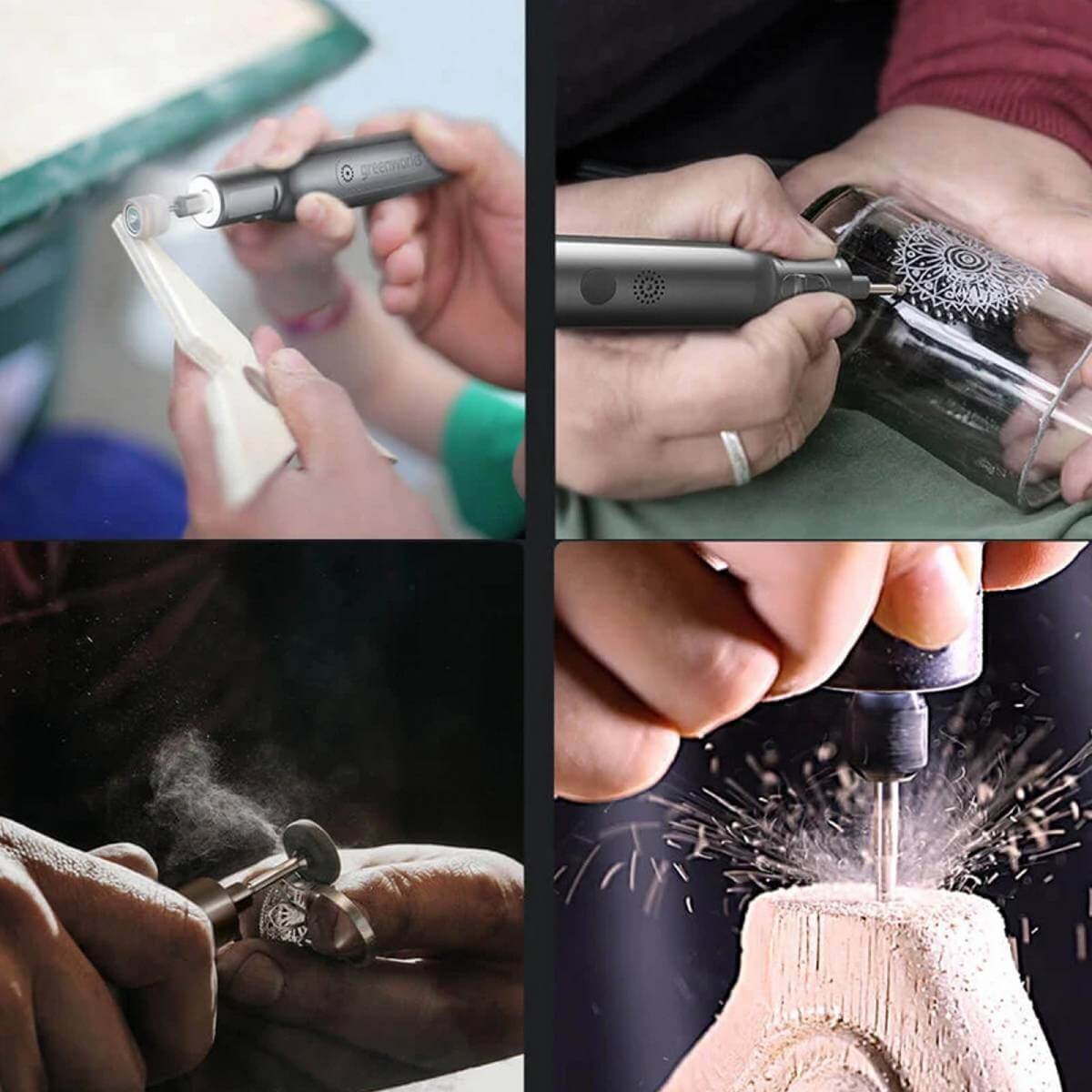 Гравер аккумуляторный GREENWORKS GPT-8VRT 8.0V +принадлежности (3200707)