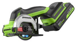 Шлифмашина угловая аккумуляторная мини GREENWORKS GD24UCS (3402007CUA)