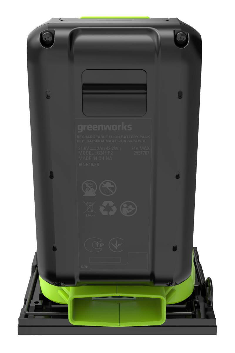 Шлифмашина вибрационная аккумуляторная GREENWORKS G24SS14 (3100507CUA)