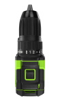 Дрель-шуруповерт Greenworks DD345 (3708307CUC) [24В, 2х2.0 Ач, бесщеточный, кейс]
