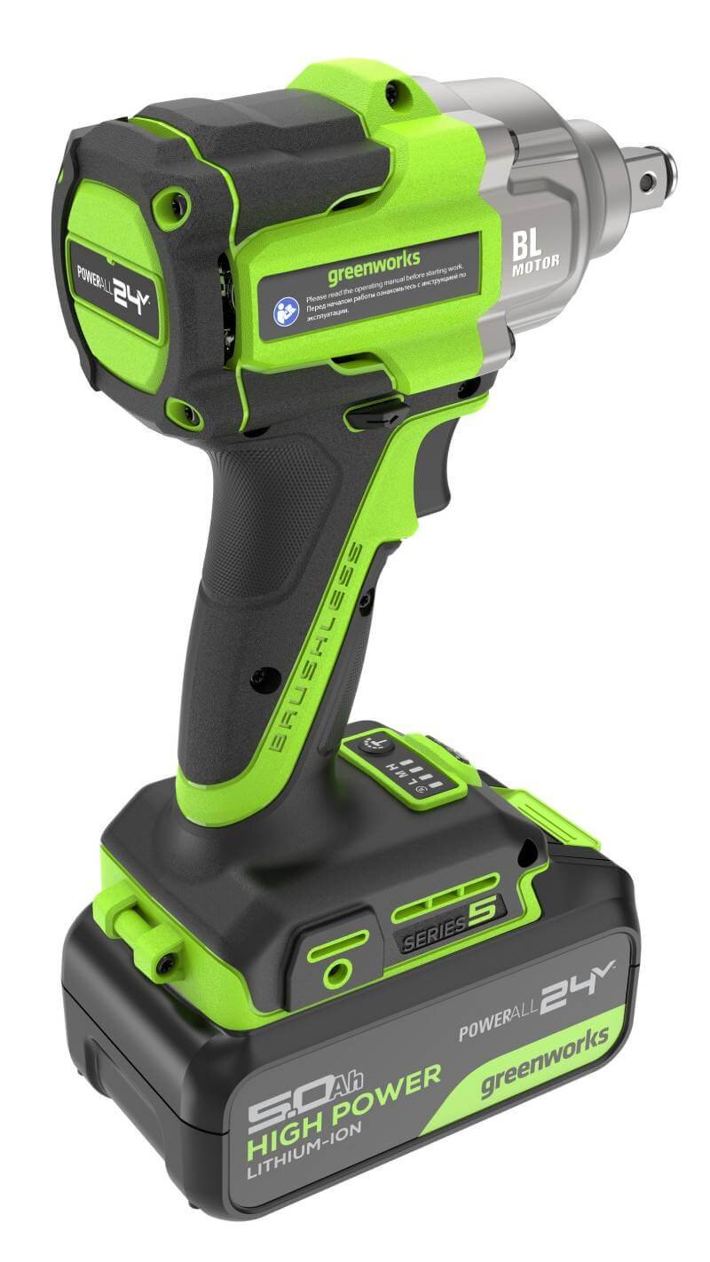 Гайковерт аккумуляторный ударный GREENWORKS IW5500 (3805007CUG)