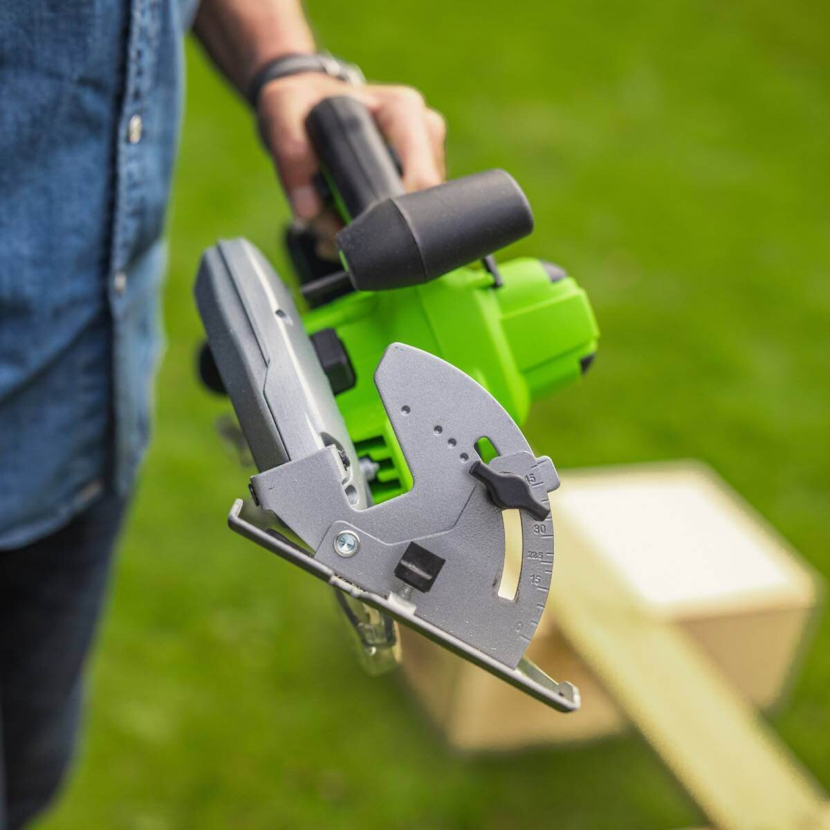 Пила дисковая аккумуляторная GREENWORKS GD24CS (1500907CUB)