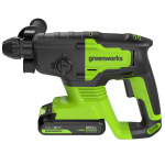 Перфоратор аккумуляторный GREENWORKS GD24SDS2 (3803007CUA)