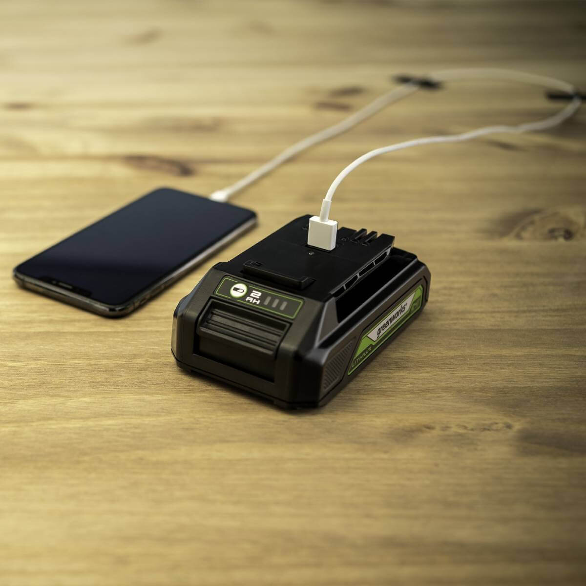 Аккумулятор GREENWORKS G24USB2 24.0V 2.0Ah Li-Ion (2939207)