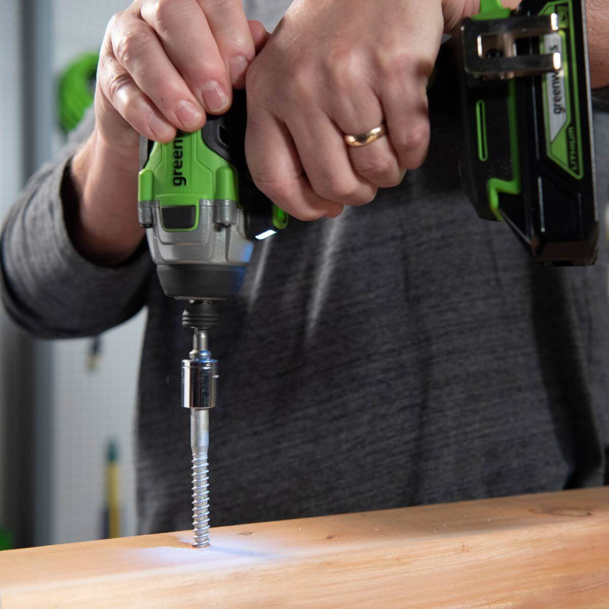 Винтоверт аккумуляторный ударный GREENWORKS GD24ID3 (3802807CUA)