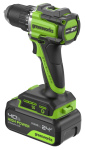 Дрель-шуруповерт Greenworks DD560 Anti-kickback (3708407CUB) [24В, 1х4.0 Ач, бесщеточный, кейс]