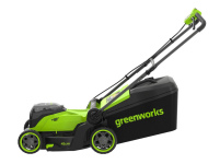 Газонокосилка аккумуляторная GREENWORKS G24X2LM411 (2520907UD) [2х24В, 2х4.0 Ач, з/у]