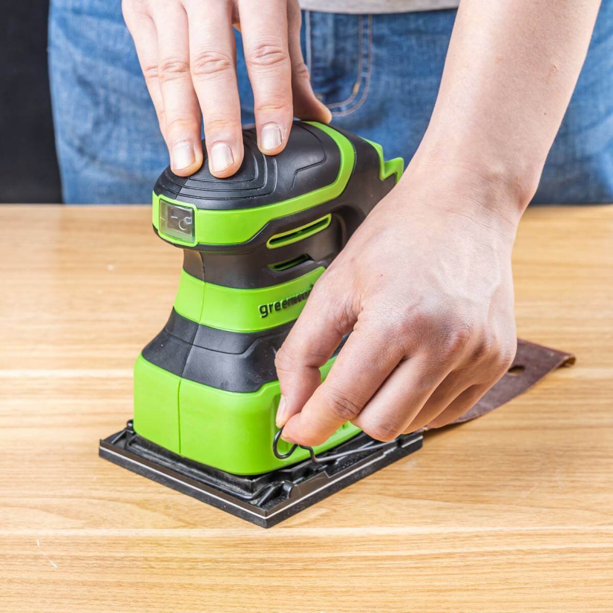 Шлифмашина вибрационная аккумуляторная GREENWORKS G24SS14 (3100507CUA)