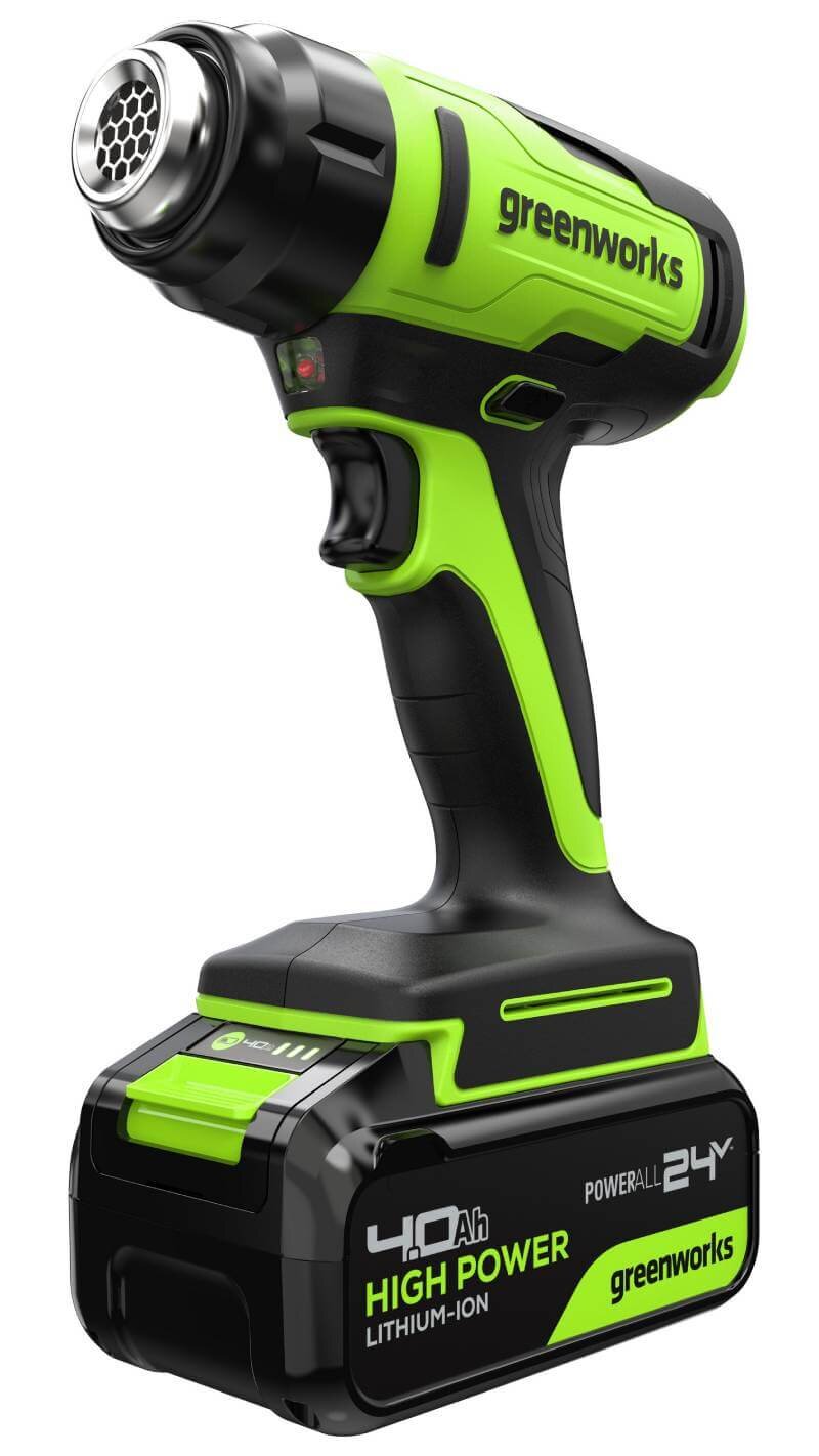 Фен строительный аккумуляторный (термофен) GREENWORKS G24HG (3400207CUB)