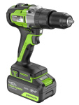 Дрель-шуруповерт ударный Greenworks GD24DD60 (3704107CUB) [24В, 1х4.0 Ач, бесщеточный, кейс]