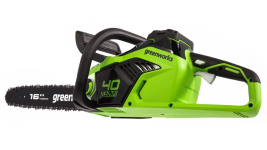 Пила цепная аккумуляторная GREENWORKS GD40CS18 (2005807UH) [40В, 1х8.0 Ач, з/у]