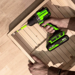 Дрель-шуруповерт Greenworks DD560 Anti-kickback (3708407CUA) [24В, 1х2.0 Ач, бесщеточный, кейс]