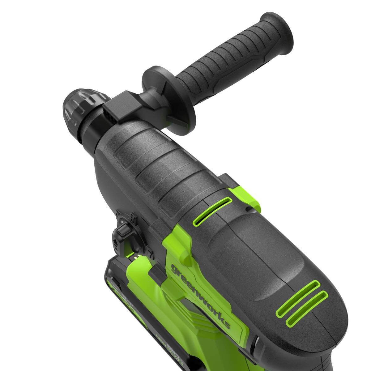 Перфоратор аккумуляторный GREENWORKS GD24SDS2 (3803007CUA)