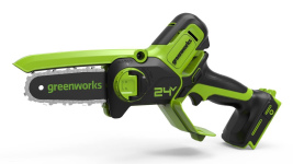 Пила садовая аккумуляторная GREENWORKS G24MCS10 (2008207UB) [24В, 1х4.0 Ач, з/у]