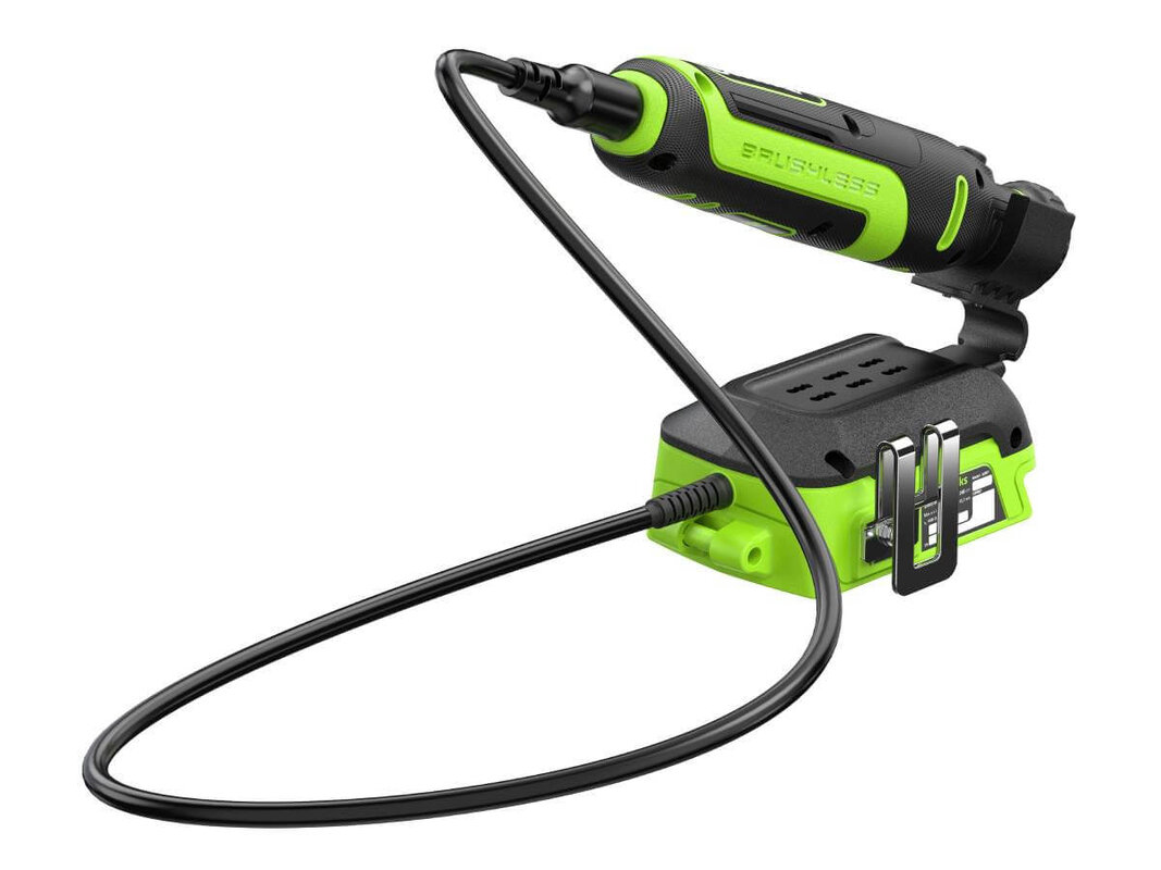 Гравер аккумуляторный GREENWORKS G24RT без АКБ и ЗУ+ принадлежности (3200807)