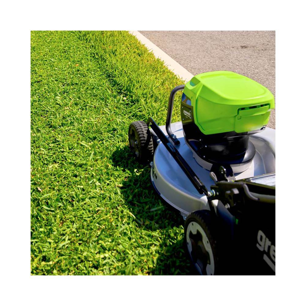 Газонокосилка аккумуляторная GREENWORKS LM221S (2519407) [82В, без АКБ и ЗУ]