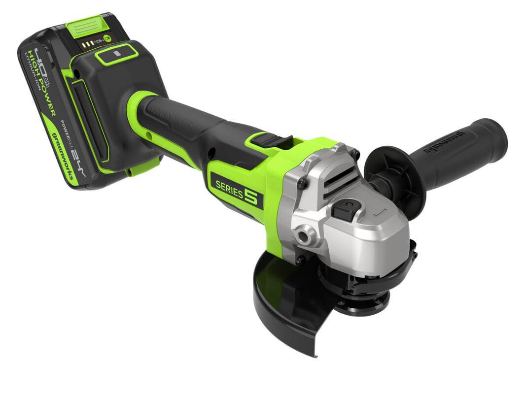 Шлифмашина угловая аккумуляторная GREENWORKS AG590 (3201007CUB)