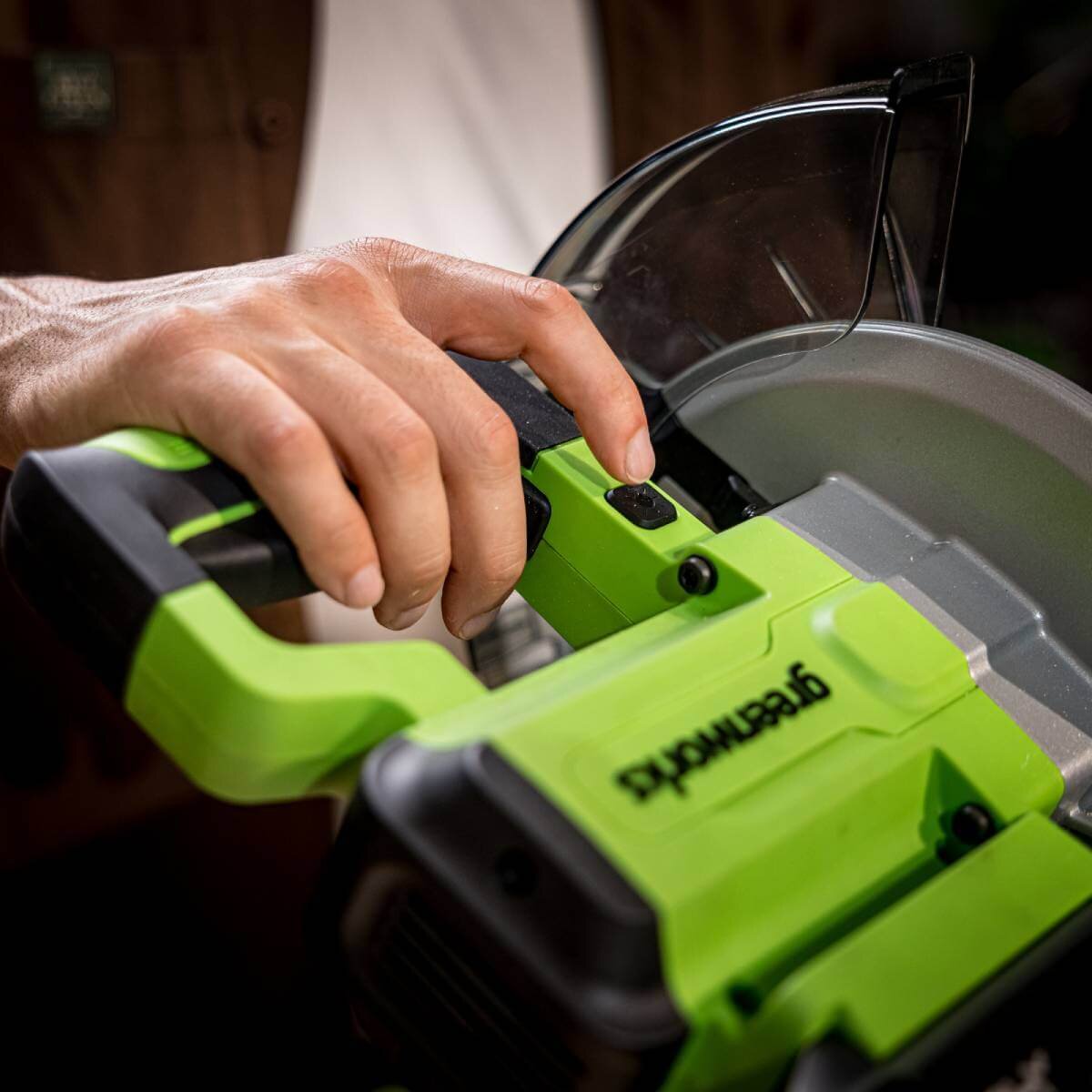 Пила торцовочная аккумуляторная GREENWORKS GD24MS216 (1501707UH)