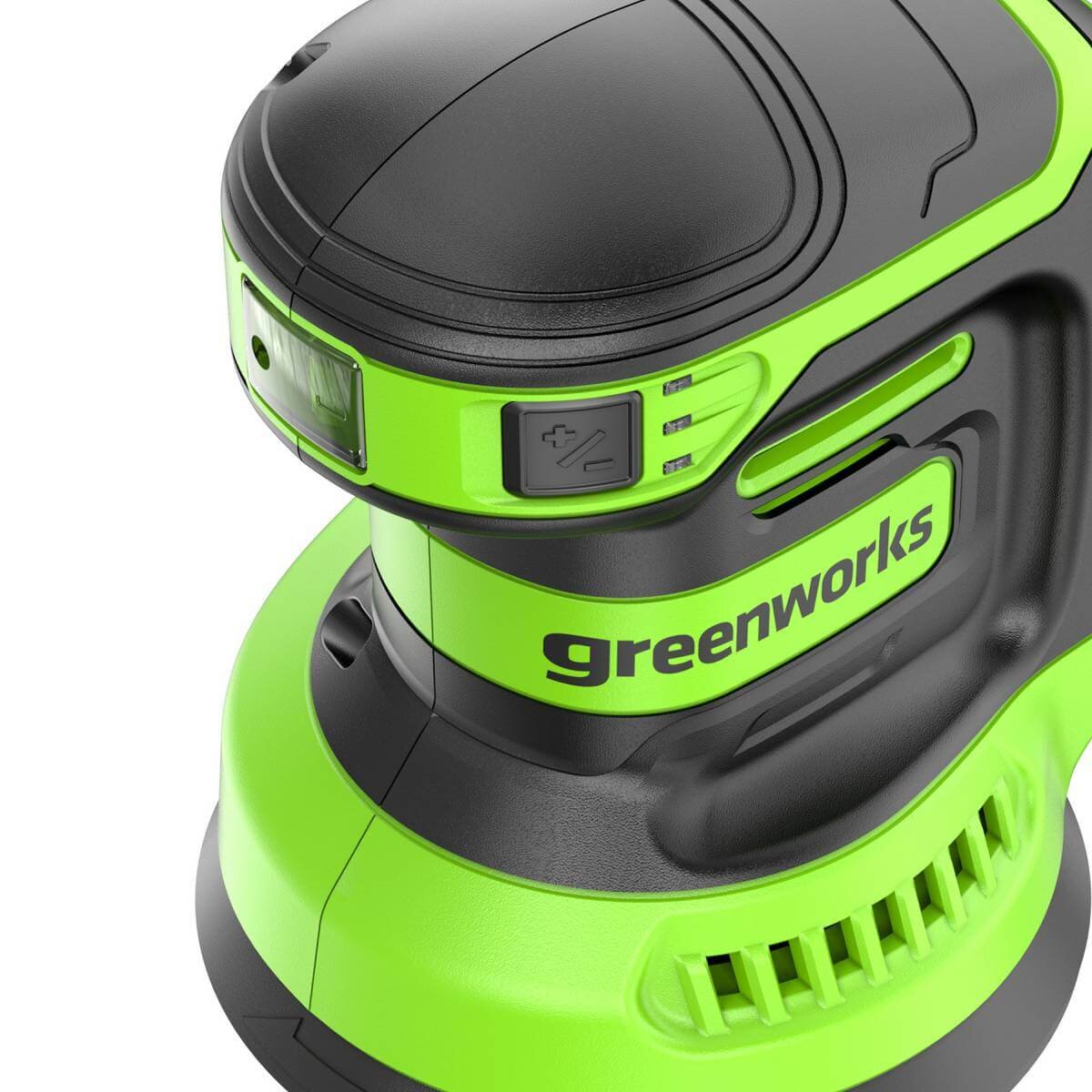 Шлифмашина эксцентриковая (орбитальная) аккумуляторная GREENWORKS OS325 без АКБ и ЗУ (3100907)