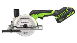 Пила дисковая аккумуляторная мини GREENWORKS G24MCS (1501207CUA)