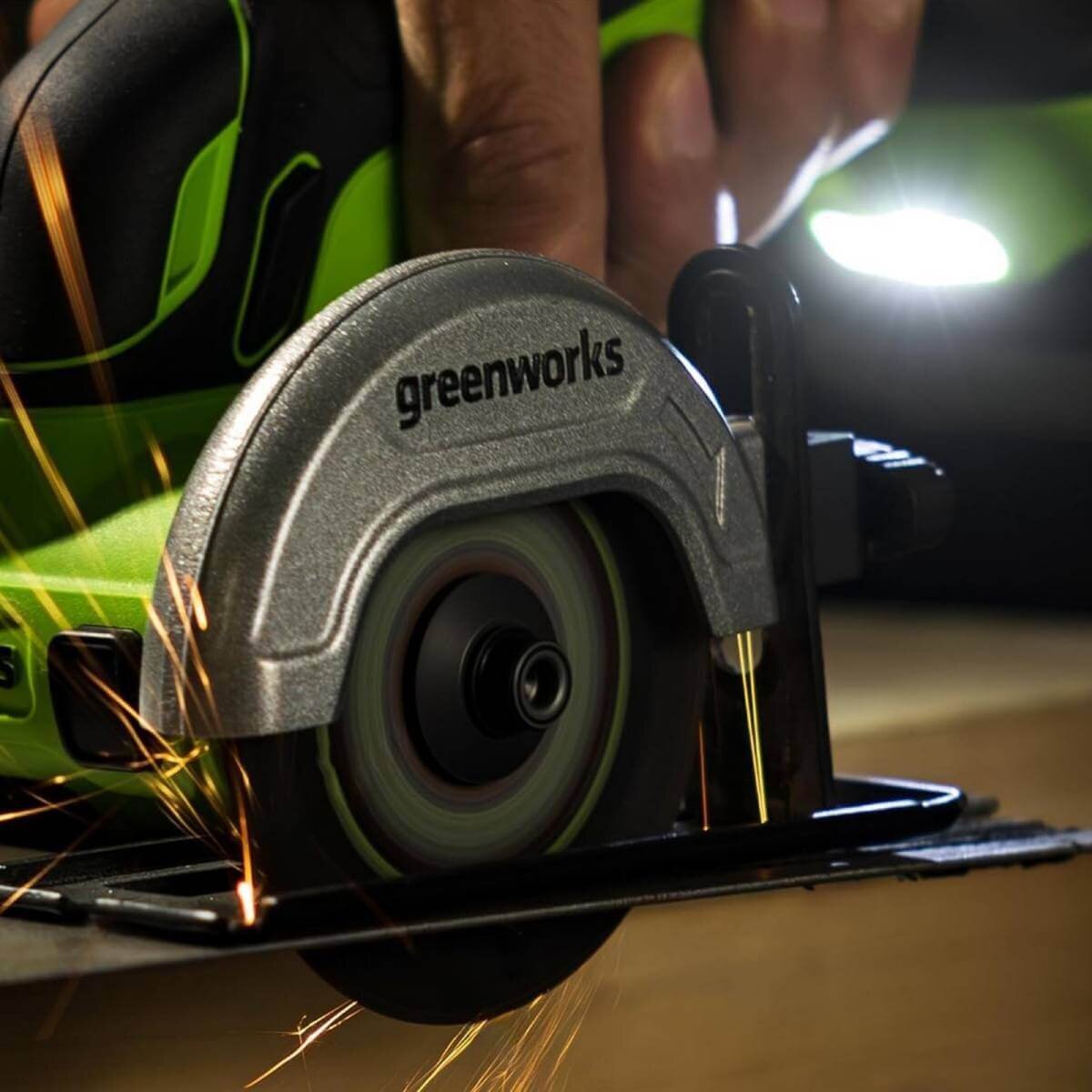 Шлифмашина угловая аккумуляторная GREENWORKS GD24UCS без АКБ и ЗУ (3402007)