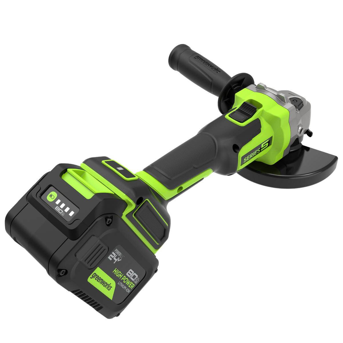Шлифмашина угловая аккумуляторная GREENWORKS AG590 (3201007CUH)